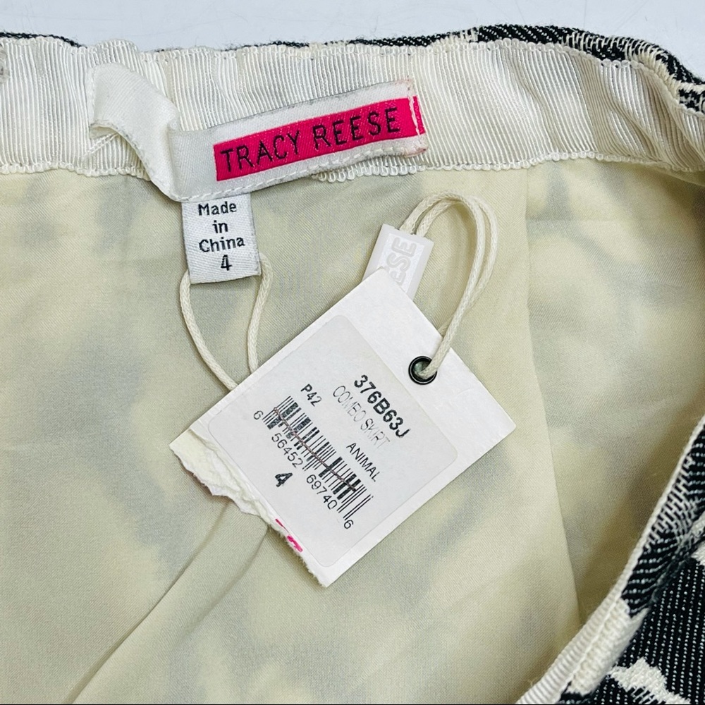 Tracy Reese Leopard & Floral Print Skirt Size 4 NWT - Picture 6 of 10